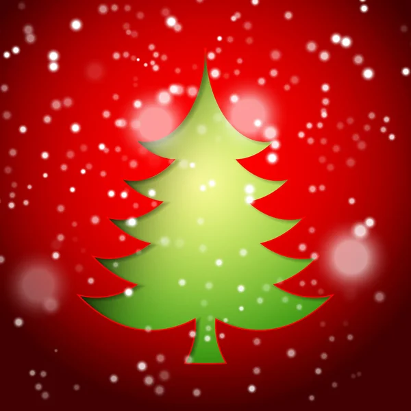 Árbol de Navidad de papel creativo. Ilustración vectorial . — Vector de stock