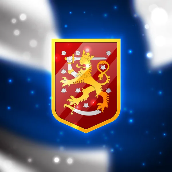Finnlands Wappen — Stockvektor