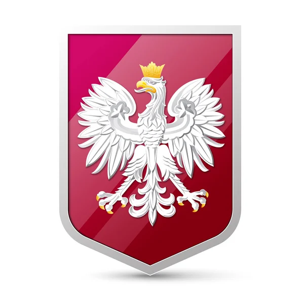 Escudo de Polonia — Archivo Imágenes Vectoriales