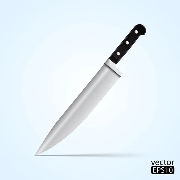 Couteau sur fond blanc. Vecteur — Image vectorielle