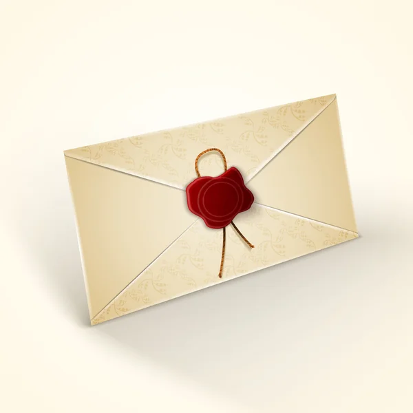 Envelope estilo vintage velho — Vetor de Stock