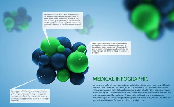 Infografika medyczna — Wektor stockowy