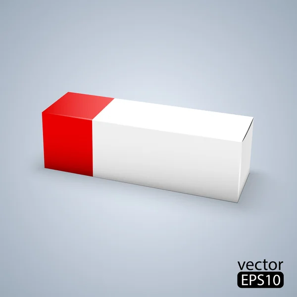 Package white box design — Stock Vector