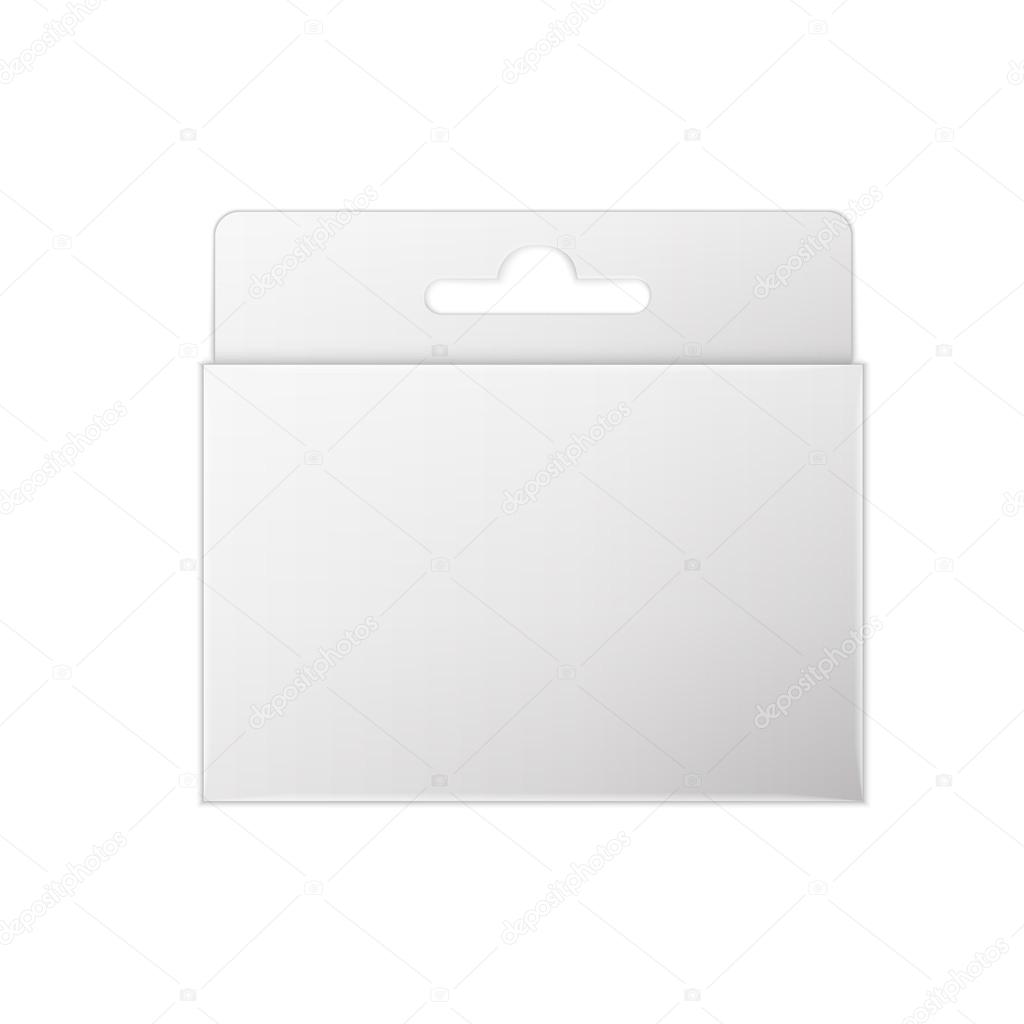 White Product Package Box Illustration Isolated On White Backgro