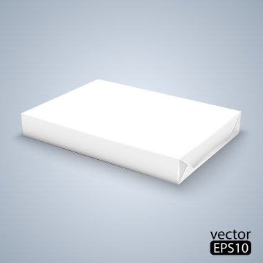 Beyaz şal kutu paket