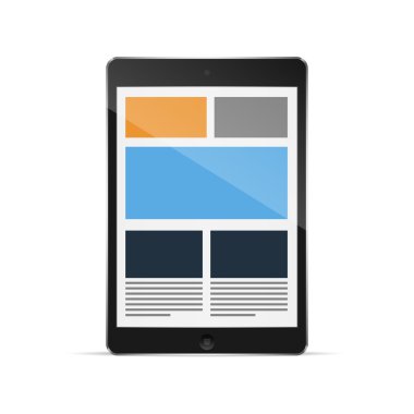 duyarlı kılavuz düzeni ile tablet