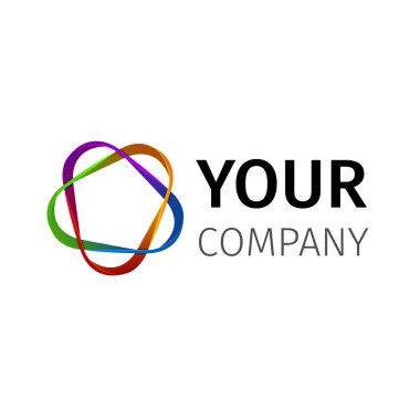 Sonsuz şerit beş yıldızlı şablonu. 