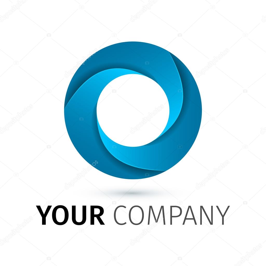 Abstract vector logo design template.