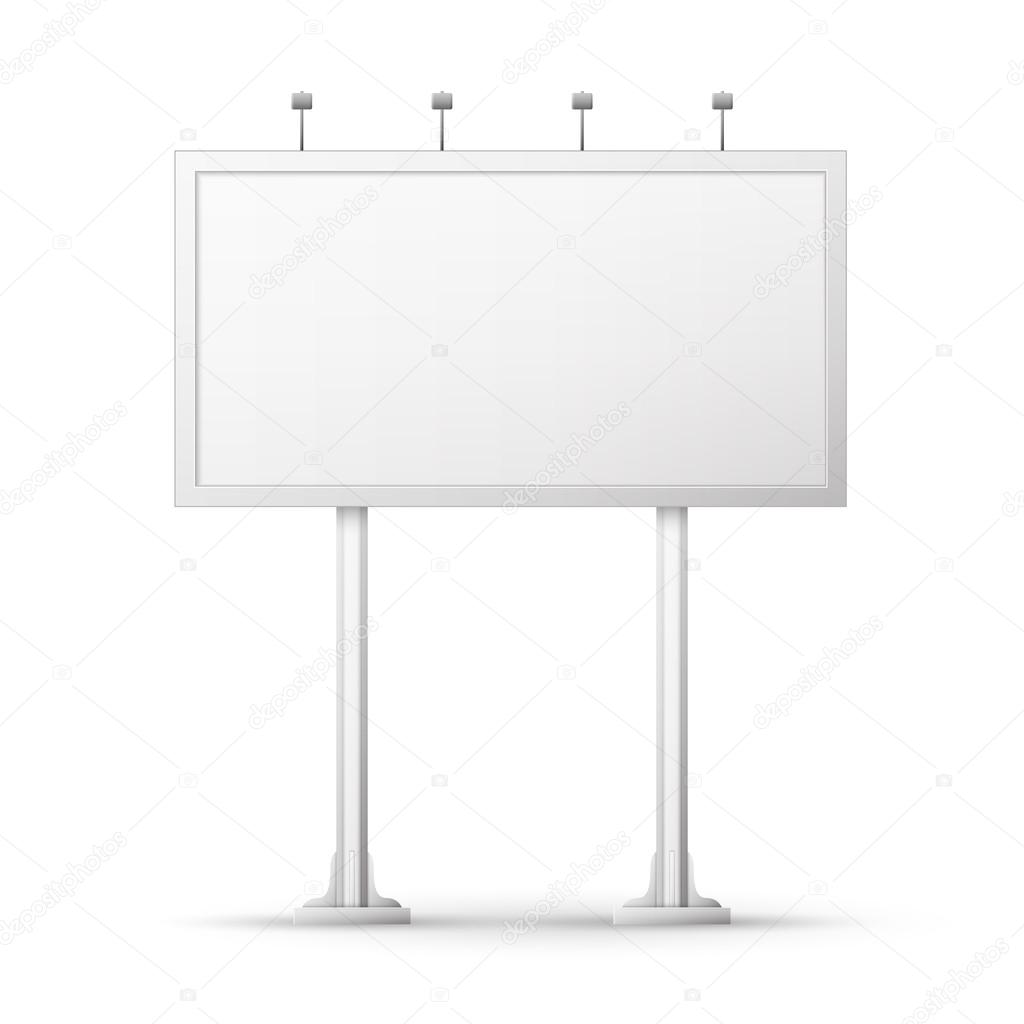 Blank billboard screen