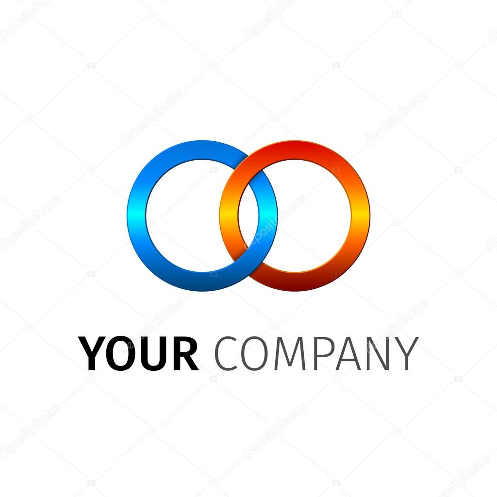 Abstract vector logo design template.