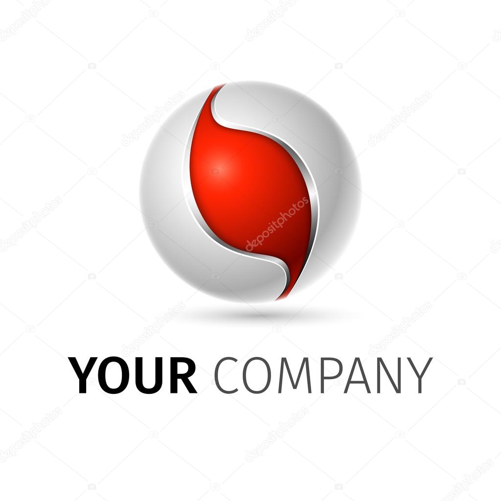 Abstract vector logo design template.