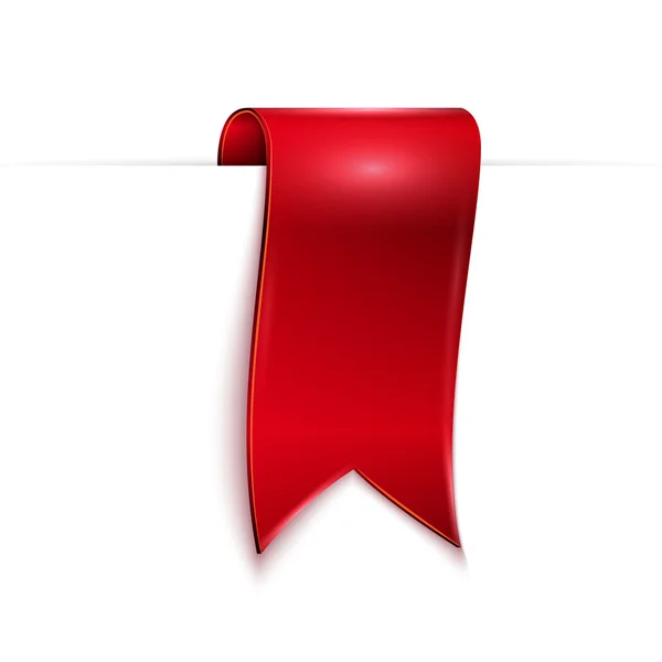 Red ribbon — Stock Vector