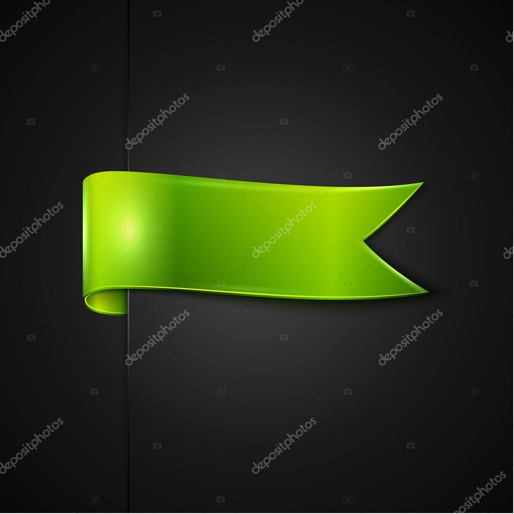 Green ribbon Stock Vector Image by ©Netkoff #58567987