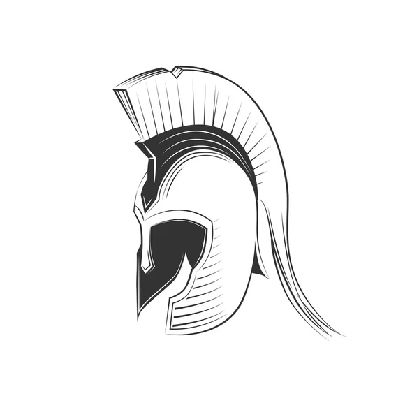 Греческий шлем — стоковый вектор