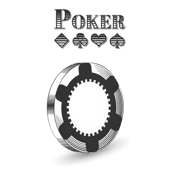 Puce de poker — Image vectorielle