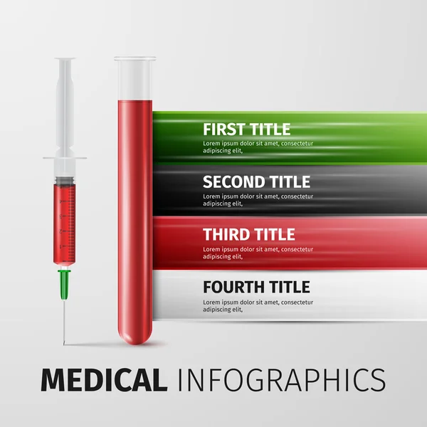 Infographie médicale — Image vectorielle