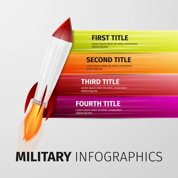 Infografías militares , — Archivo Imágenes Vectoriales