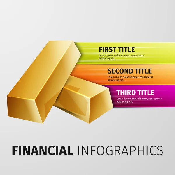 Infografiki finansowych — Wektor stockowy