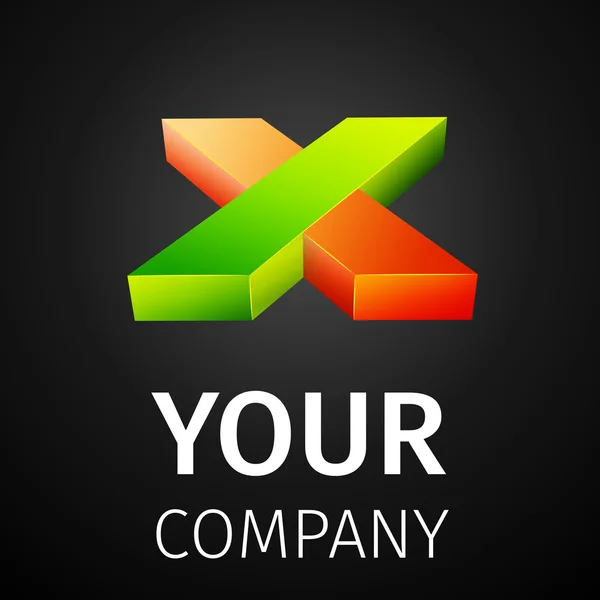 Abstracte logo X — Stockvector