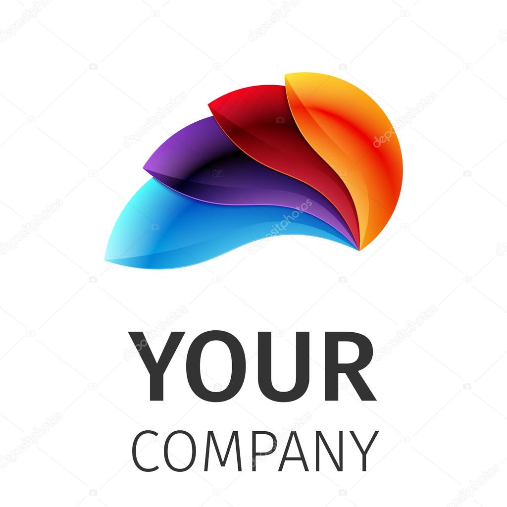 Business Abstract colorful logo on white background, excellent vector illustration, EPS 10
