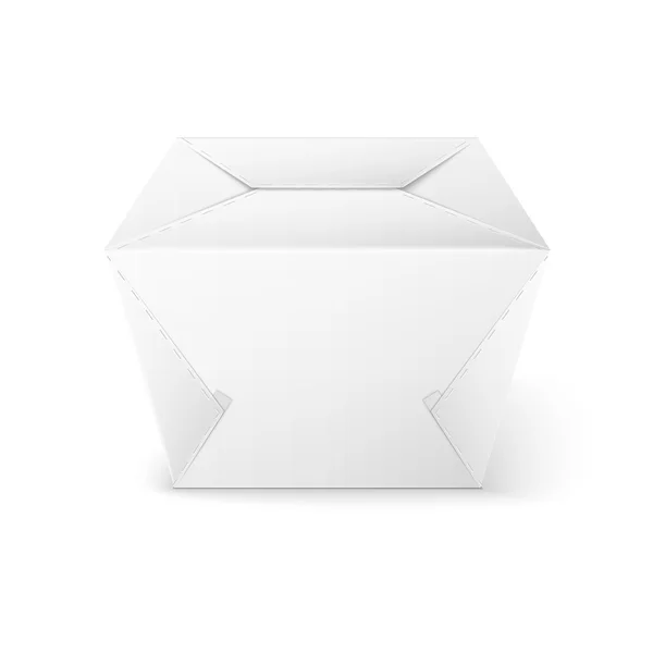 Producto blanco paquete caja Mock Up plantilla — Vector de stock