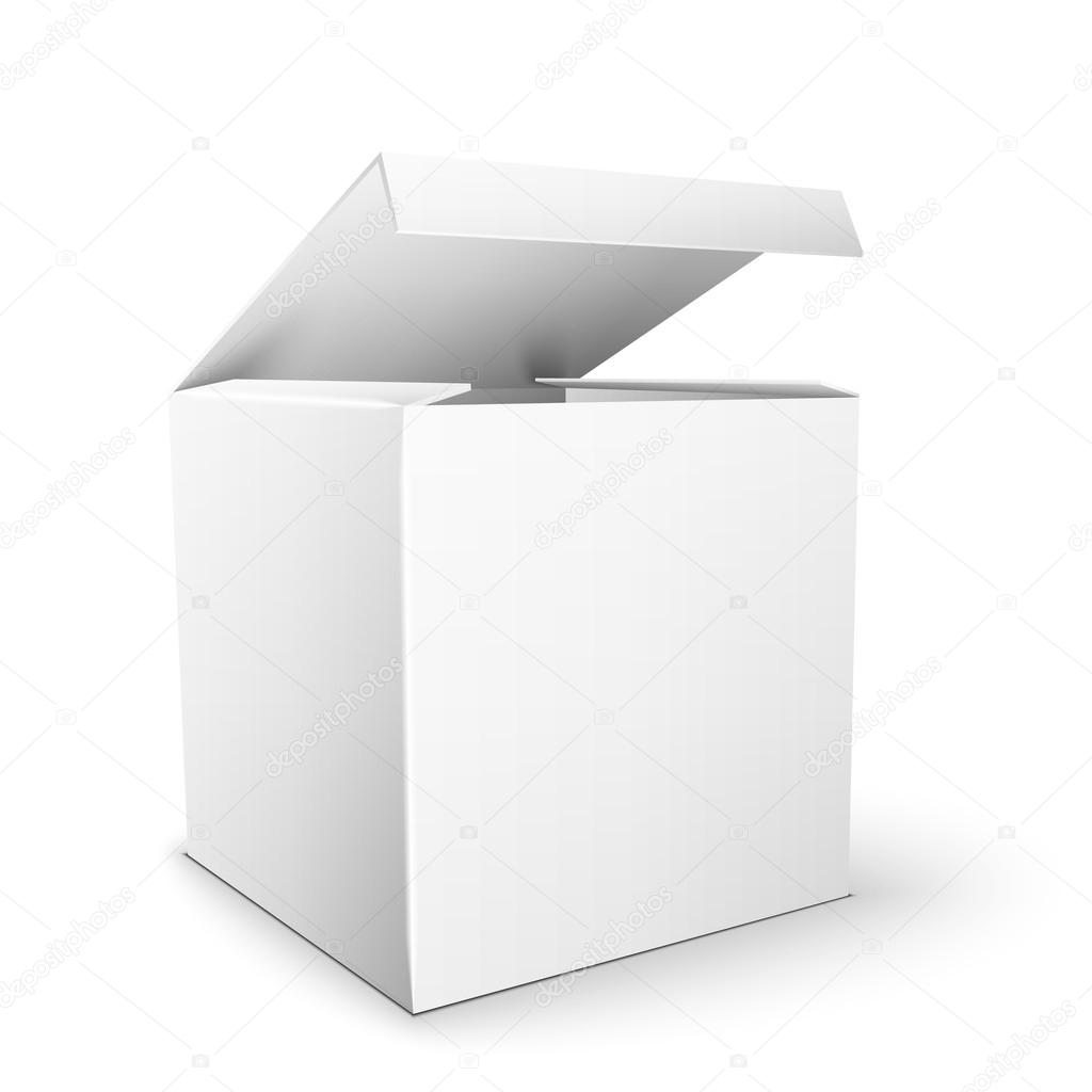Download White Product Package Box Mock Up Template — Stock Vector ...