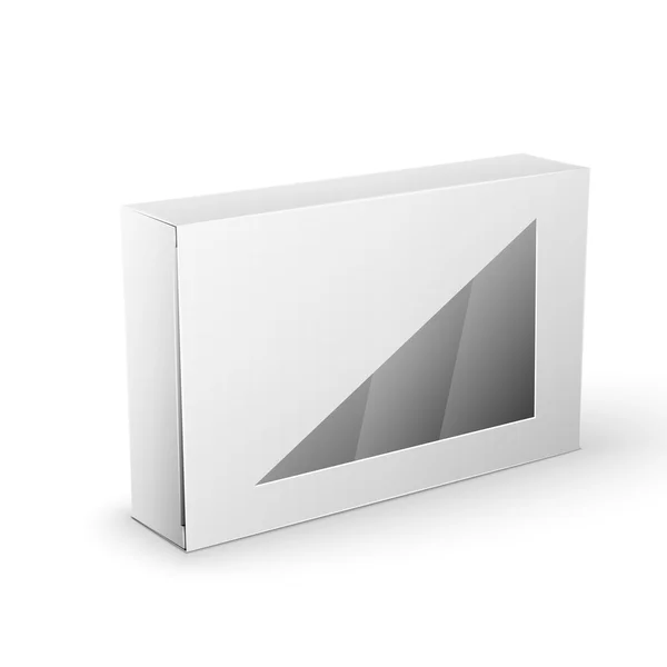 Bílý výrobek balení Box vzorovou šablonu — Stockový vektor