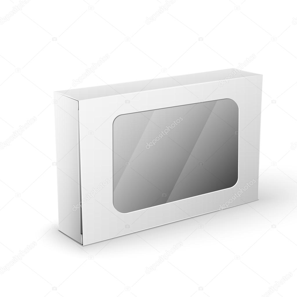White Product Package Box Mock Up Template