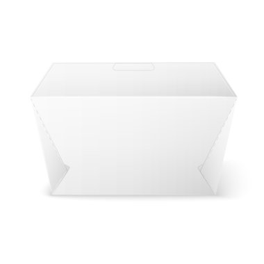 Beyaz ürün paket kutu sahte şablon