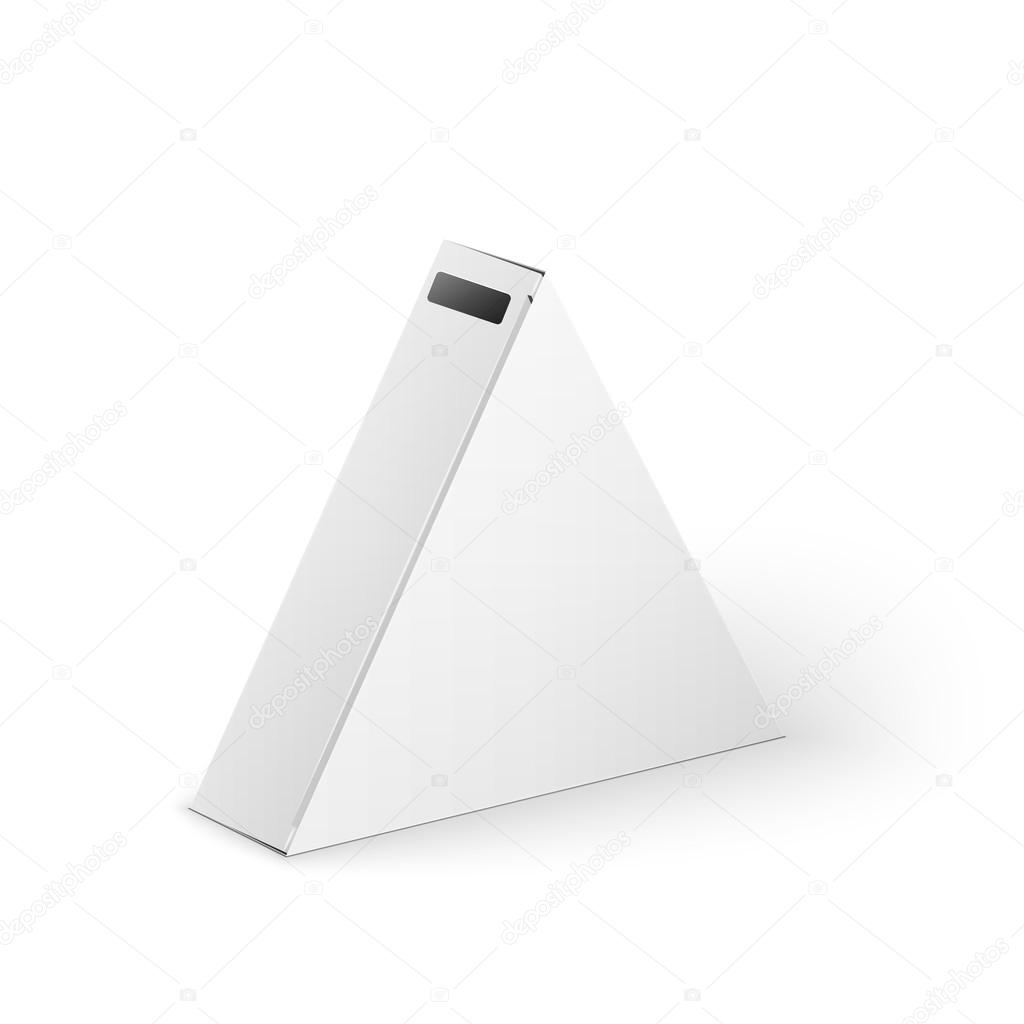 Download White Product Triangle Package Box Mock Up Template Stock Photo Image By C Netkoff 65157749