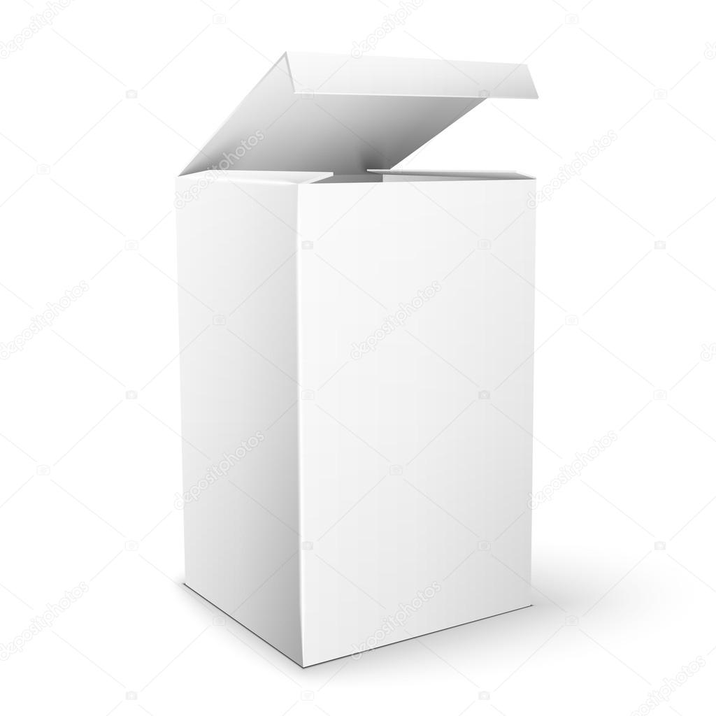 White Product Package Box Mock Up Template Stock Vector Image By C Netkoff