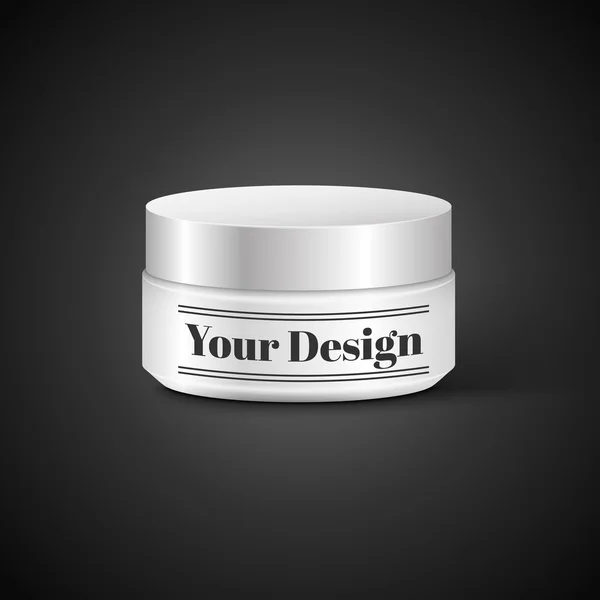 Blank Cosmetic Container for Cream, Powder or Gel Stock Vector Image by