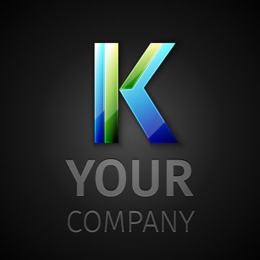 soyut vektör logo harf K