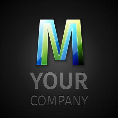 soyut vektör logo harf M