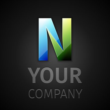soyut vektör logo harf N