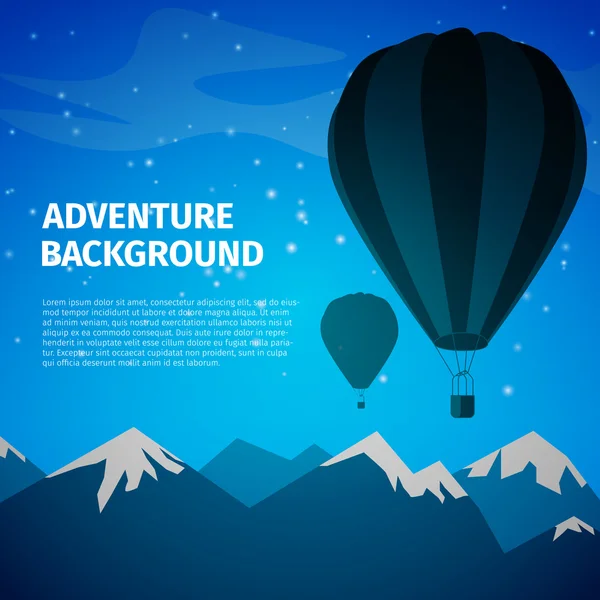 Adventure background — Stock Vector