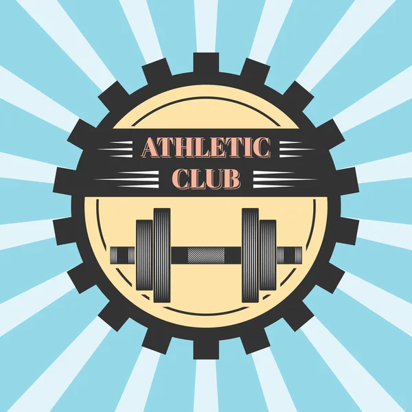 Logo para el deporte club atlético — Vector de stock