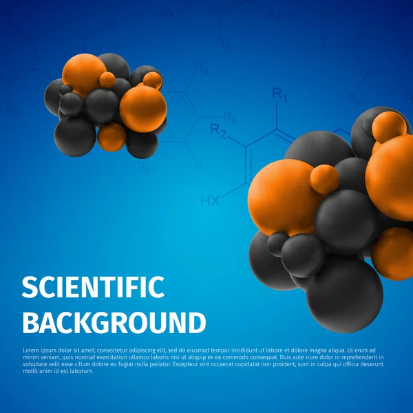 Wissenschaftlicher Hintergrund — Stockvektor