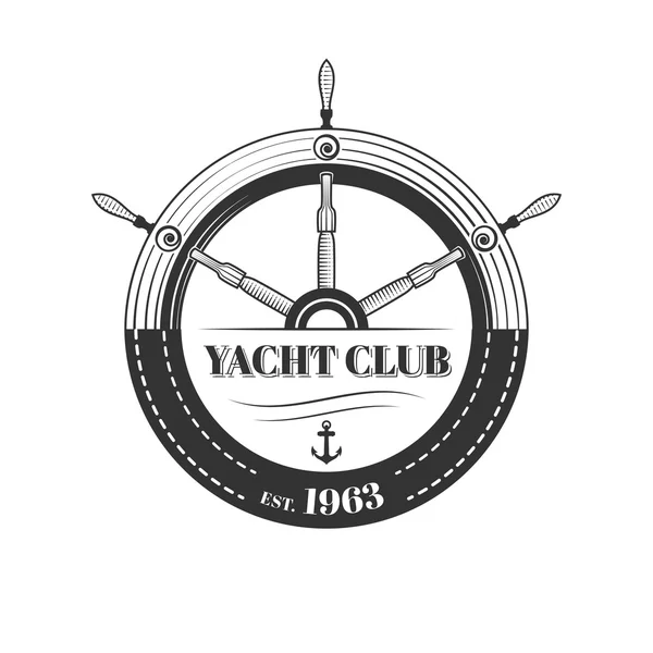 Vector yacht club logo — Stockvector