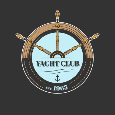 Vektör yat kulübü logosu