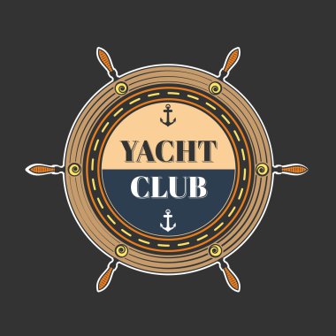 Vektör yat kulübü logosu