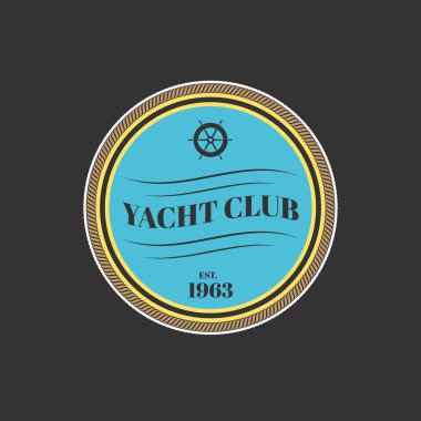 Vektör yat kulübü logosu