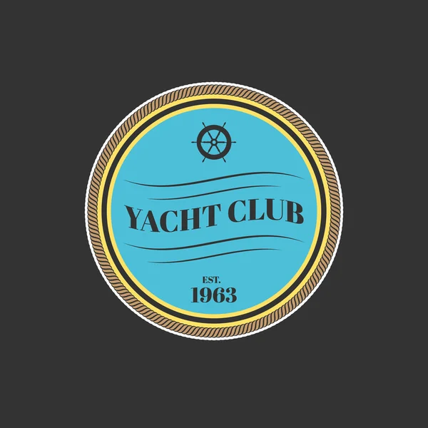 Vektorové logo klubu yacht — Stockový vektor
