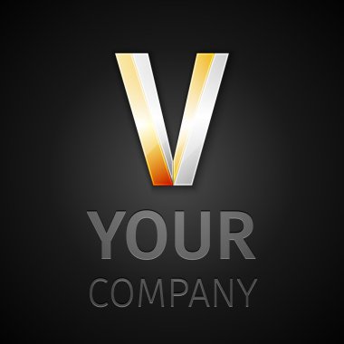 soyut vektör logo harf V