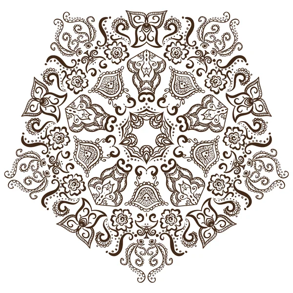 Modèle circulaire de l'indien — Image vectorielle