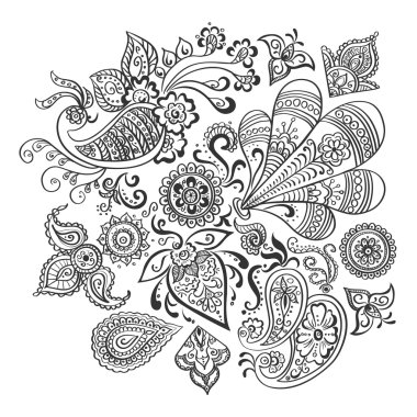 Hint çiçek süsleme