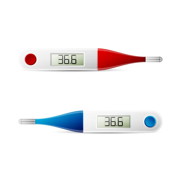 Elektronische thermometer — Stockvector