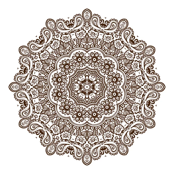 Vintage circular pattern of indian — Stock Vector
