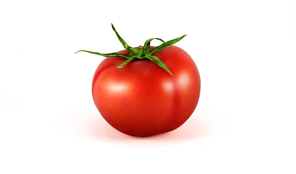 Čerstvé červené rajče izolovaných na bílém — Stock fotografie