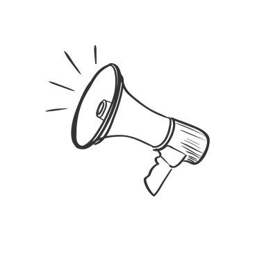 hoparlör doodle çizim